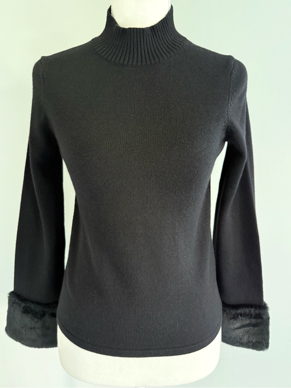Janie and Jack Faux Fur Trim Sweater, Size 12